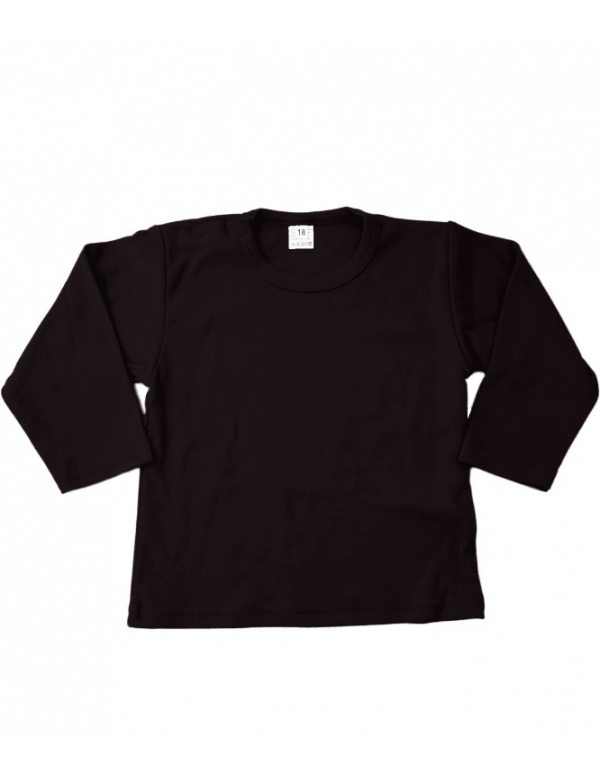 Baby lange mouw T-shirt - Zwart